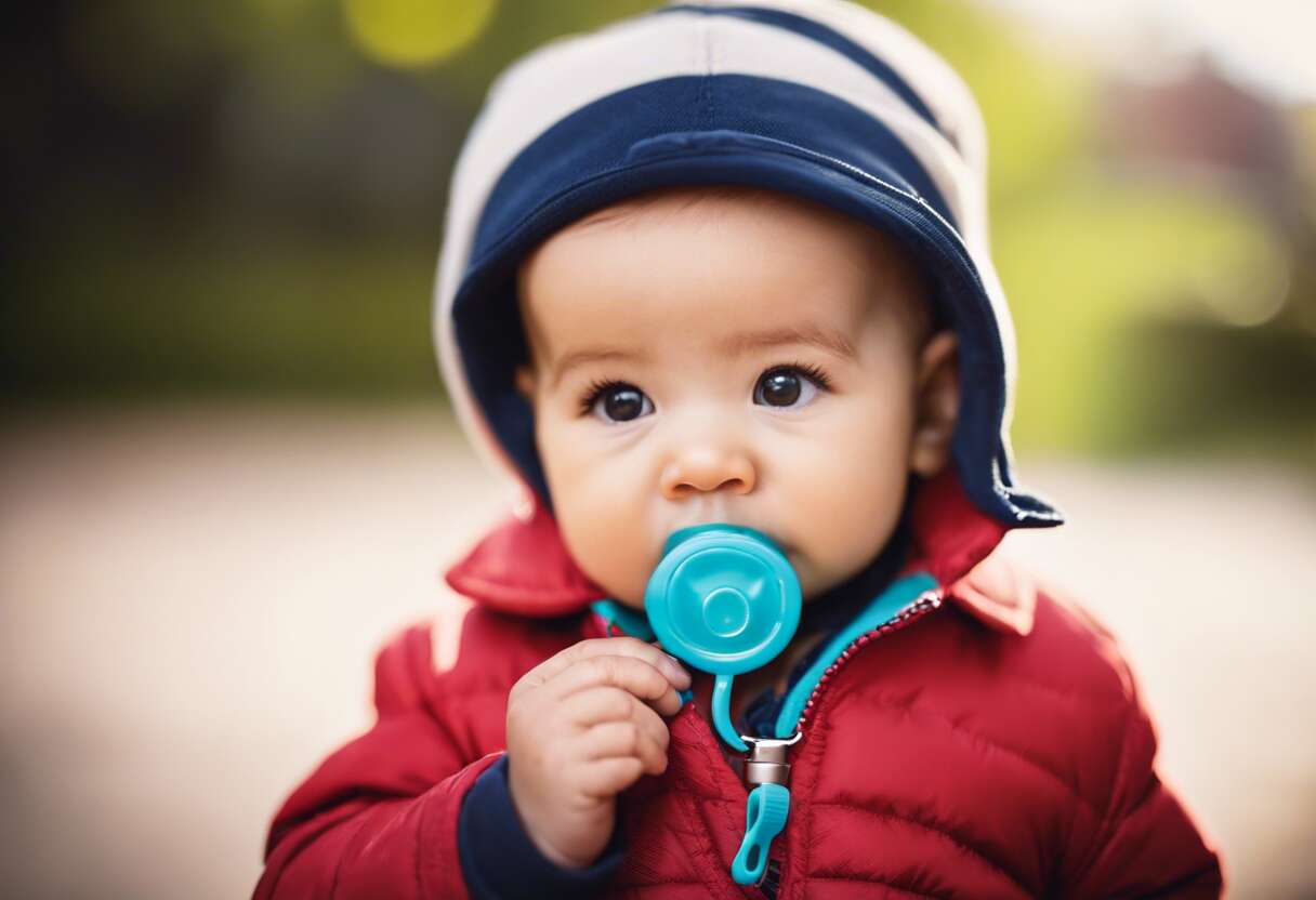 Accessoires utiles pour les sucettes : attache-sucette et boîte de protection