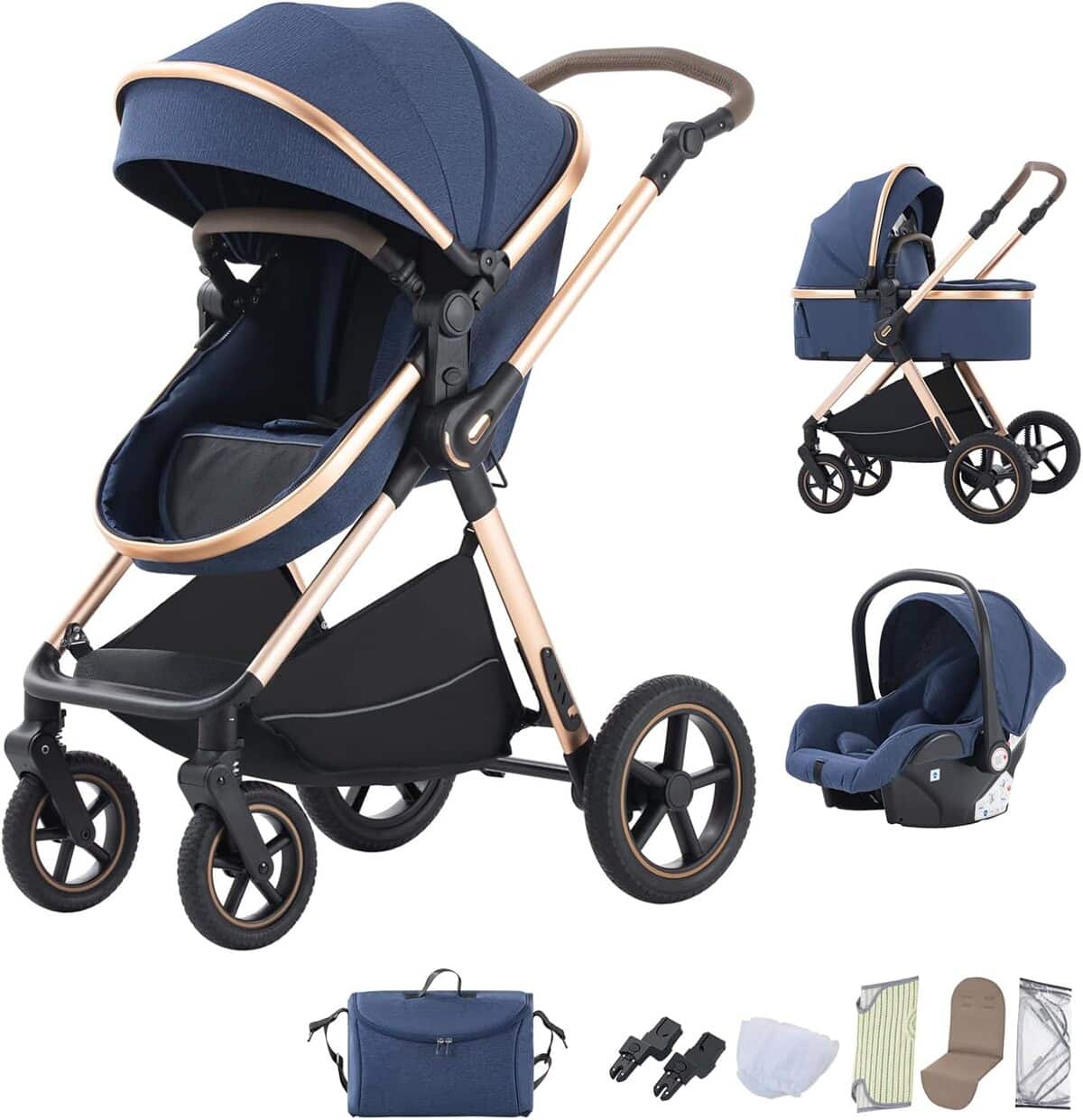 Avis sur la poussette 3 en 1 Bebby D2-Blue