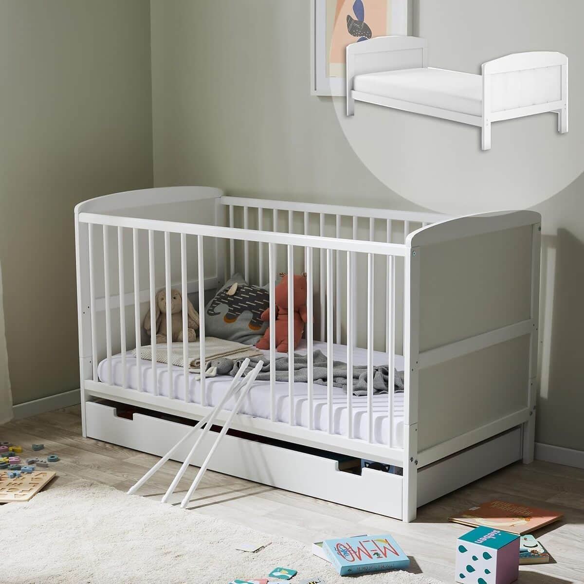 Test du lit bébé transformable Kids Collective 70x140