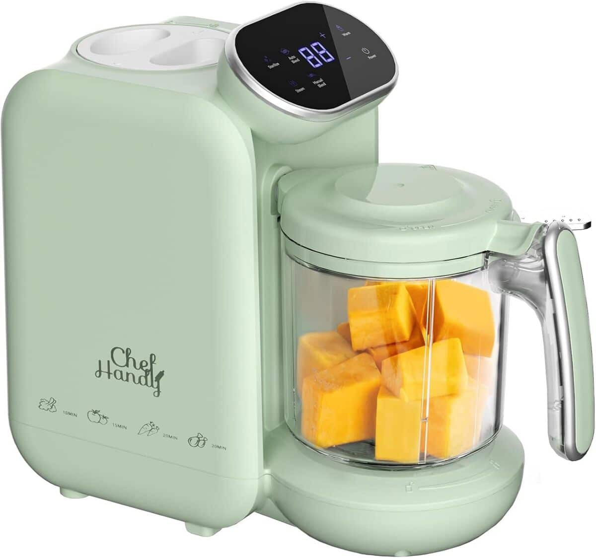 Test du robot cuiseur bébé 5 en 1 vert : un allié pour la diversification alimentaire