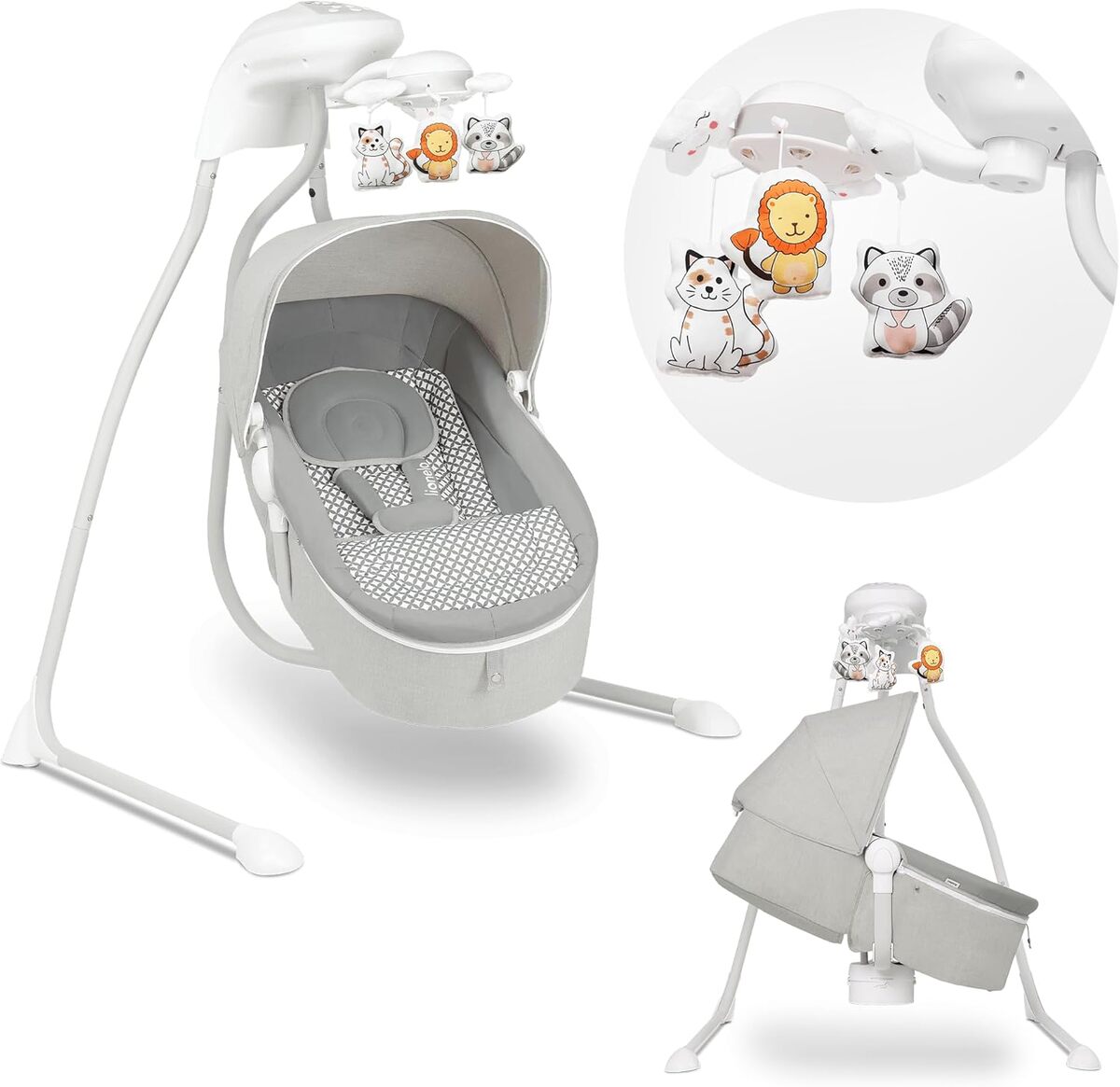 Test lionelo Henny : transat bébé avec projecteur de lumière