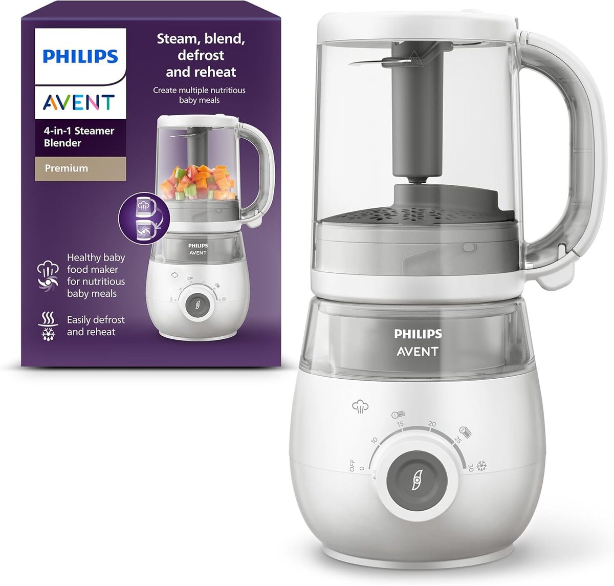 Test Philips Avent SCF883/01 : robot cuiseur vapeur-mixeur bébé 4 en 1