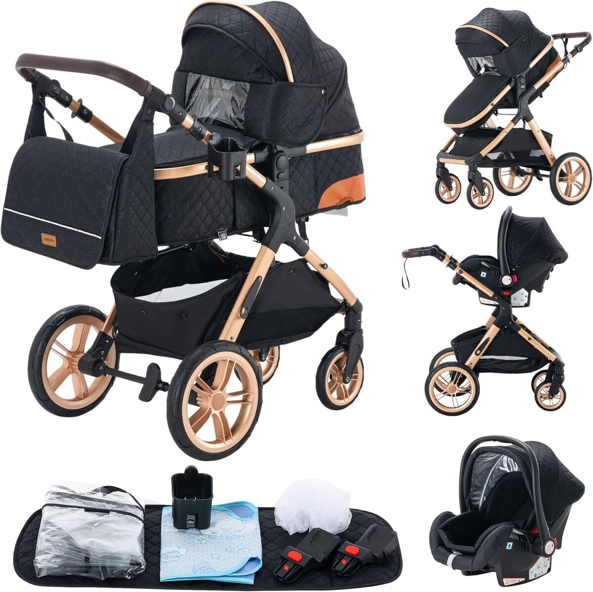 Avis sur la poussette 3 en 1 Glokid XX1 Noir : praticité citadine