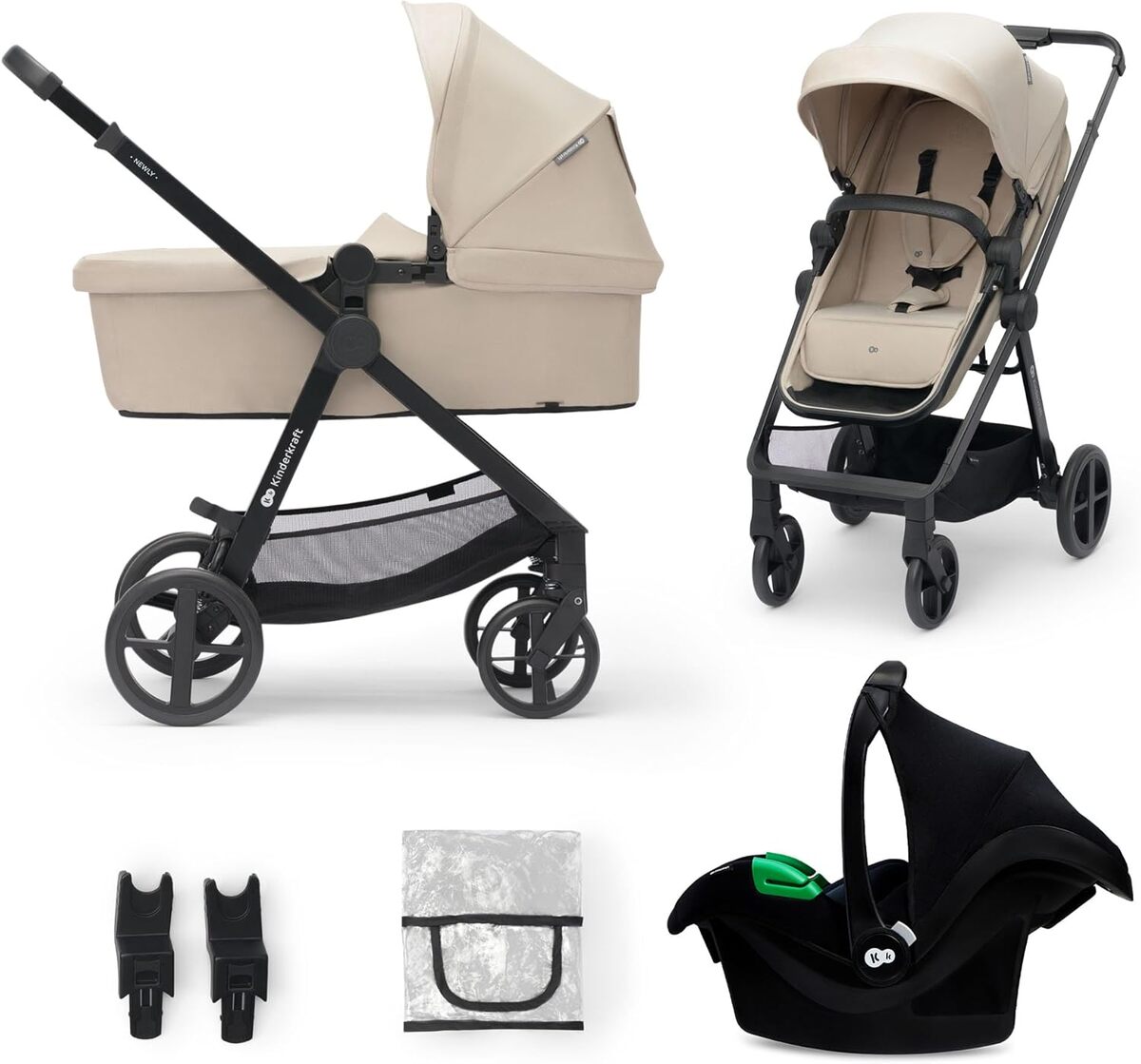 Test de la poussette 3 en 1 Kinderkraft NEWLY : polyvalence et confort