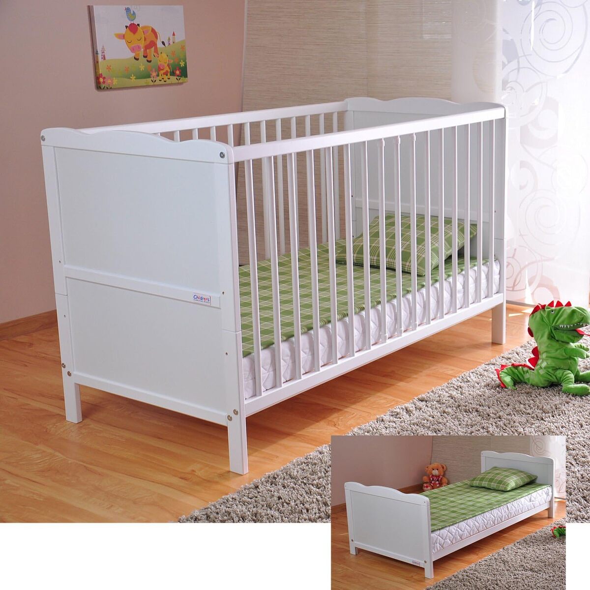 Test du lit bébé transformable avec matelas mousse Aloe Vera