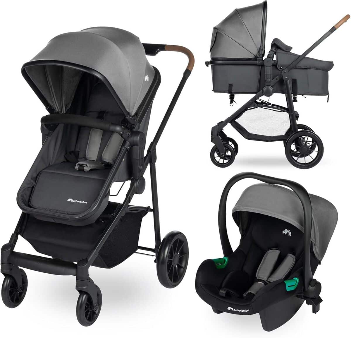 Test du trio Bebeconfort Haze : poussette 3-en-1 avis et performance