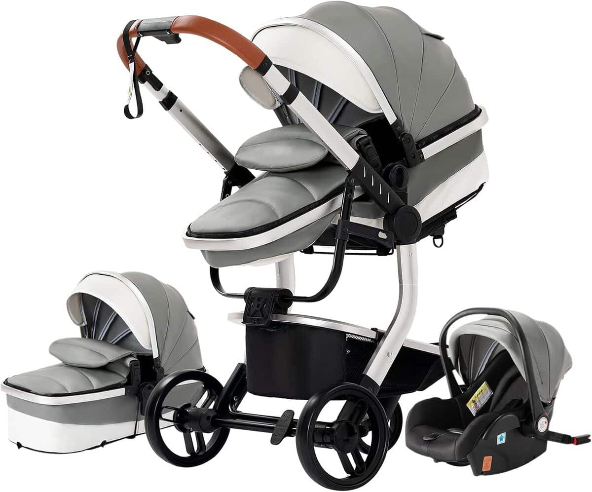 Test : poussette combinée 3 en 1 pour bébé - modèle 518 Grey