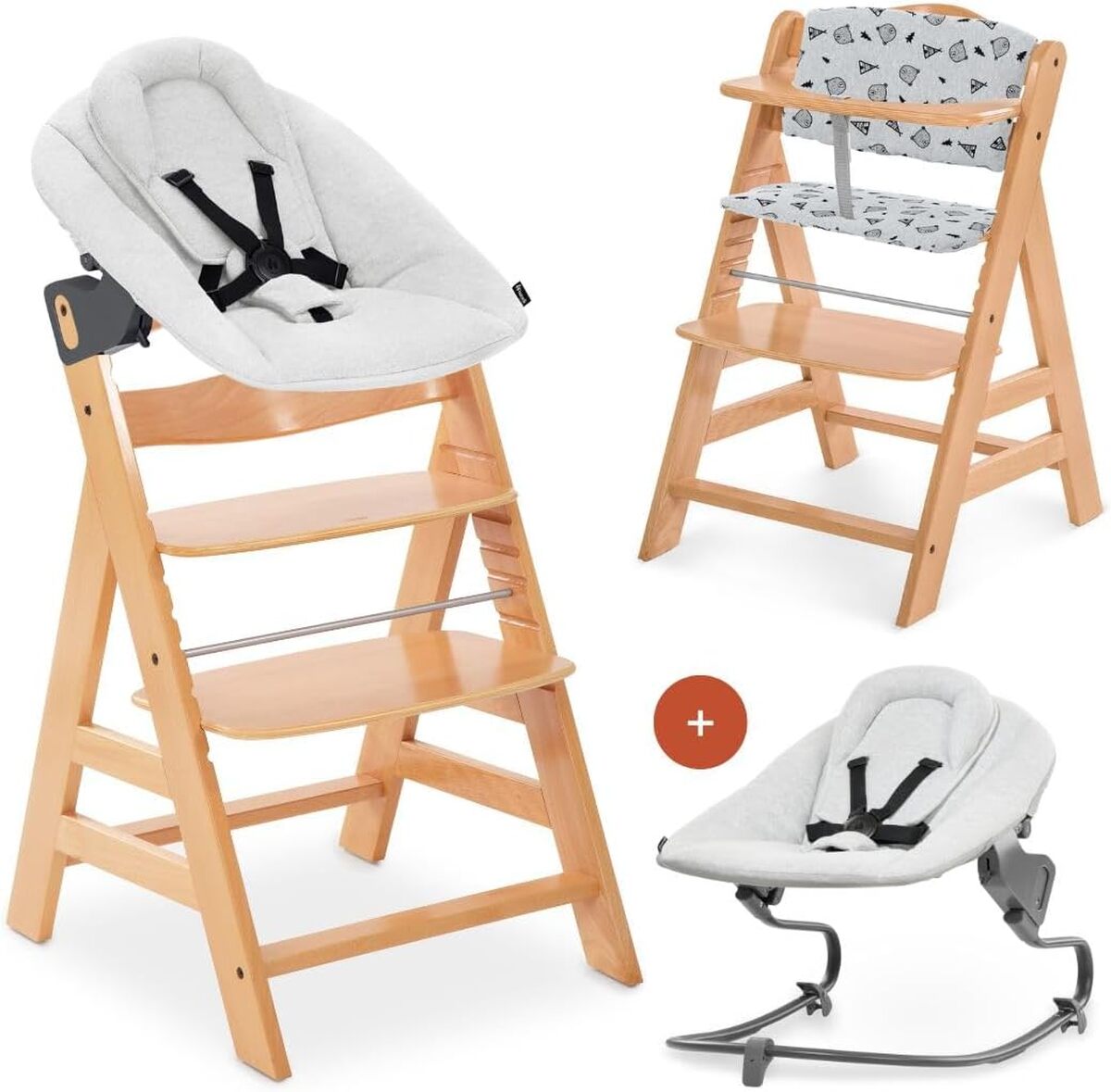 Test chaise haute bébé hauck Alpha Plus Newborn Set : évolutive et pratique