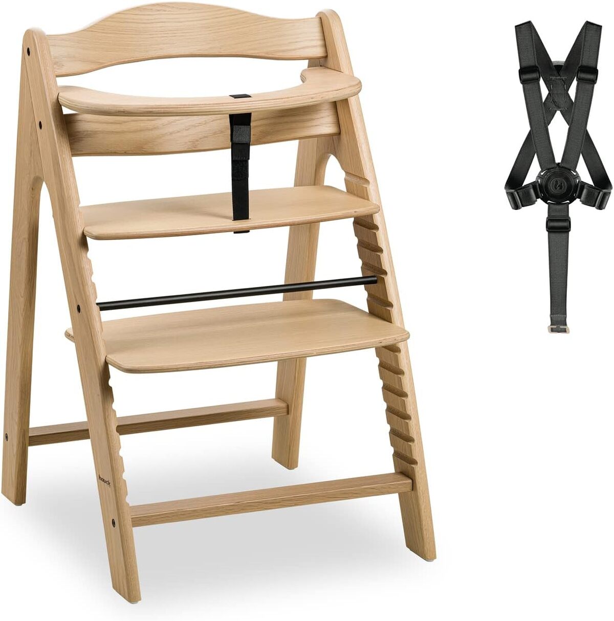 Test de la chaise haute hauck Arketa en chêne durable