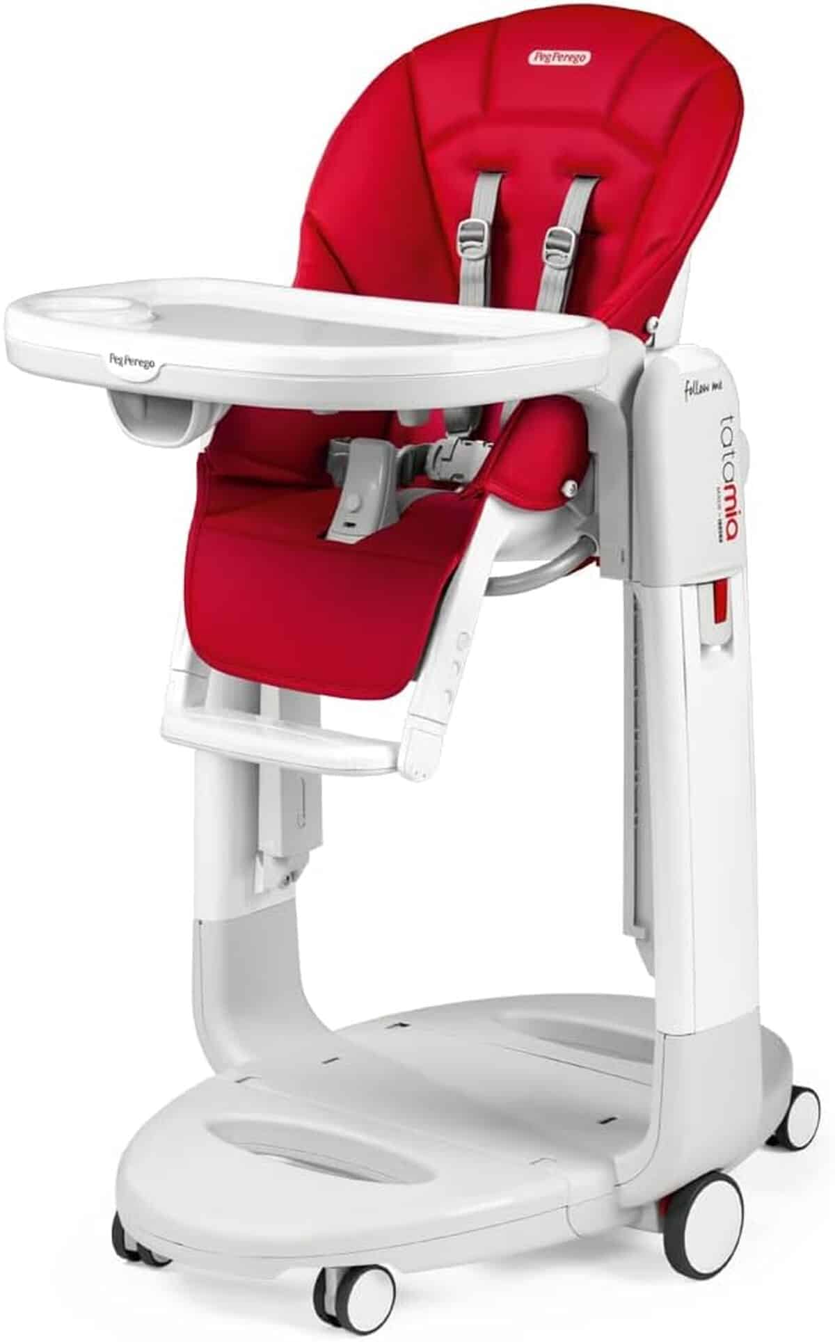 Test de la chaise haute Peg Perego Tatamia Follow Me Fraise