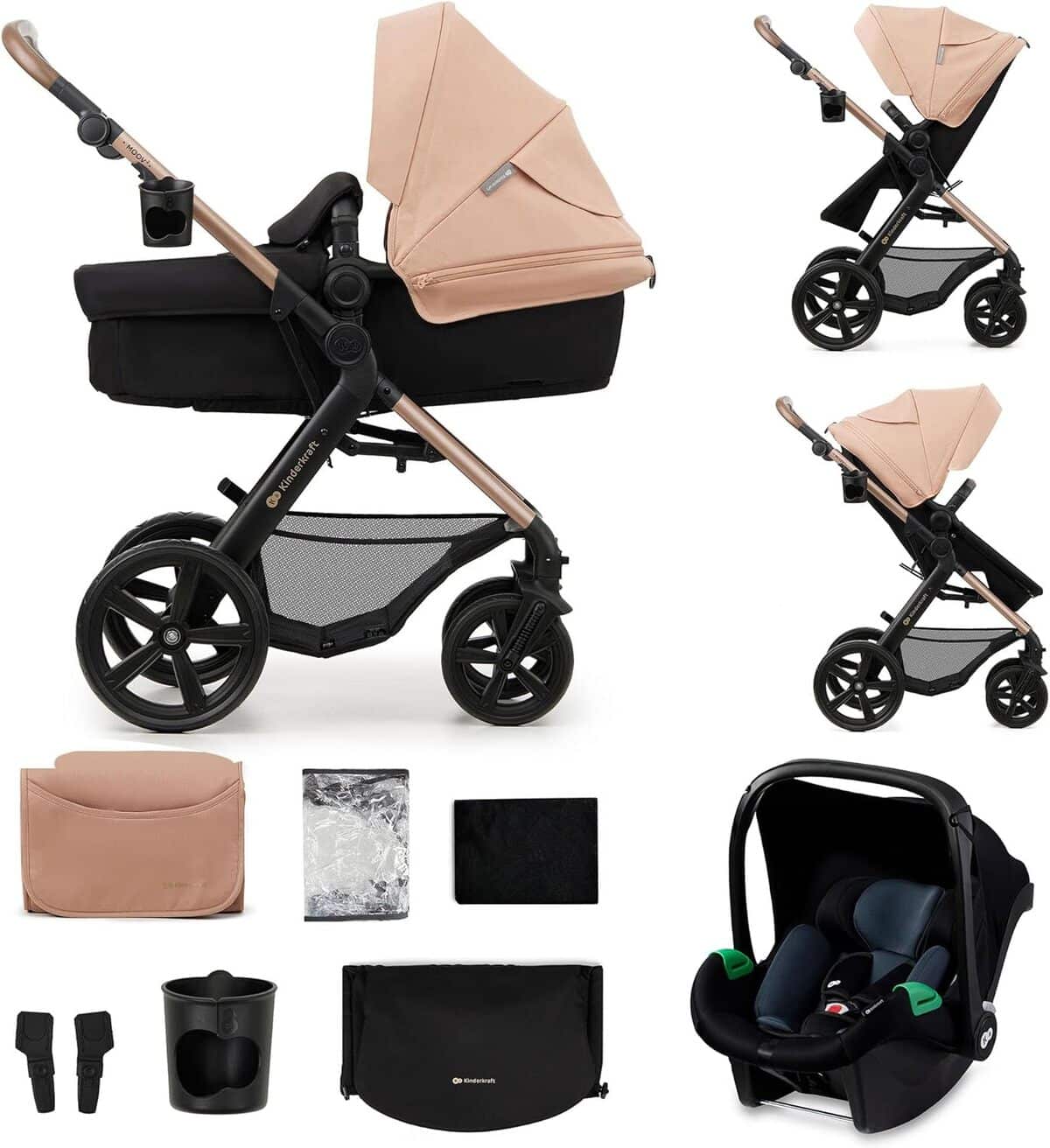 Test de la poussette Kinderkraft MOOV2 : voyage pratique dès la naissance