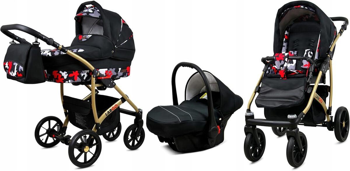 Test de la poussette combinée BabyLux® Largo 3 en 1 : praticité et confort