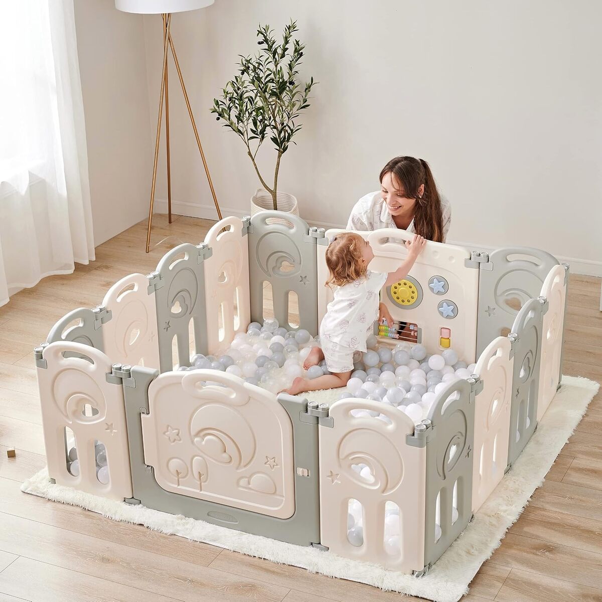 Test du parc pliable Cloud Castle par Classy Kiddie : aire de jeu complète