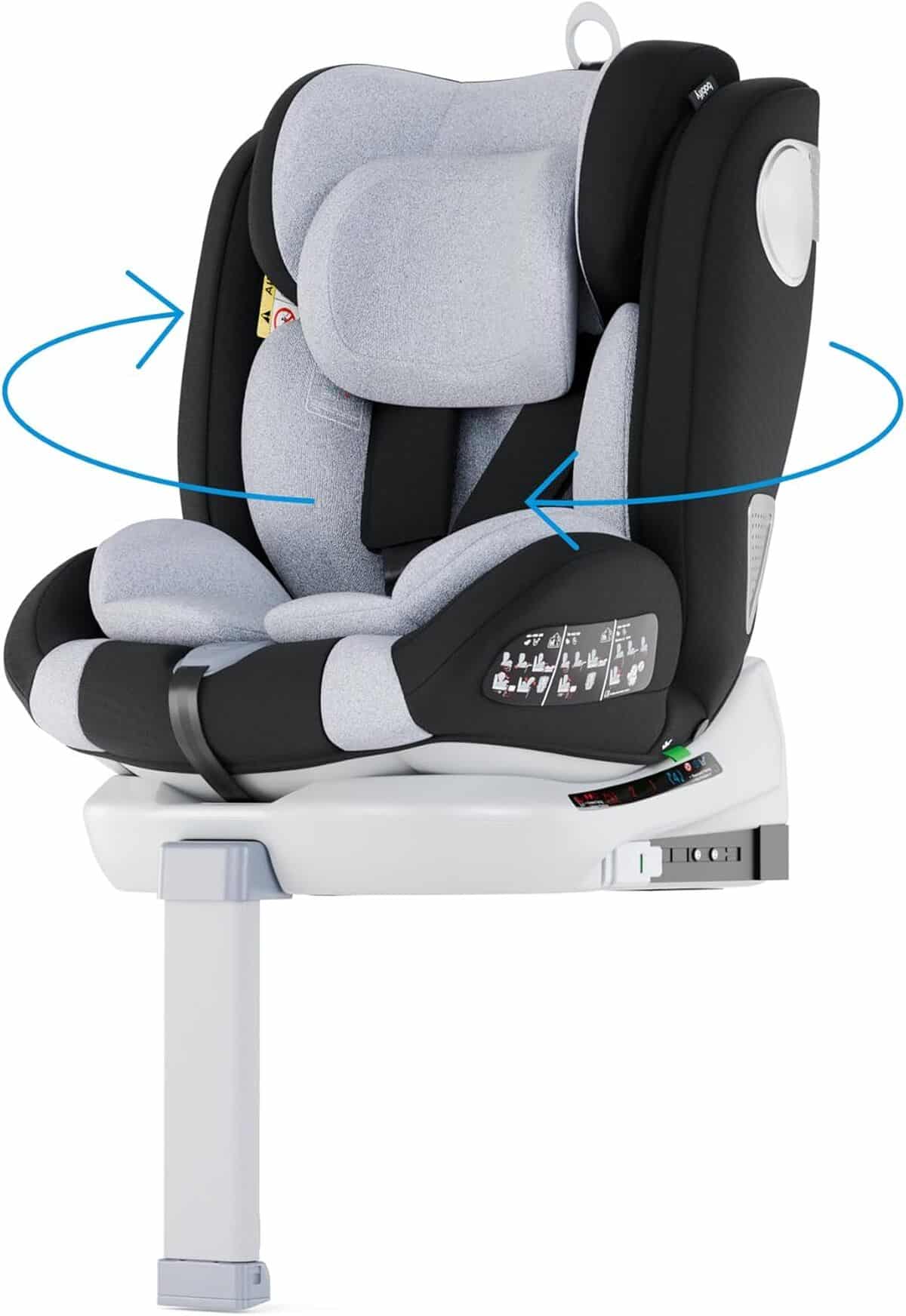 Test : siège auto Babify 0 à 36 kg pivotant et sécurisé