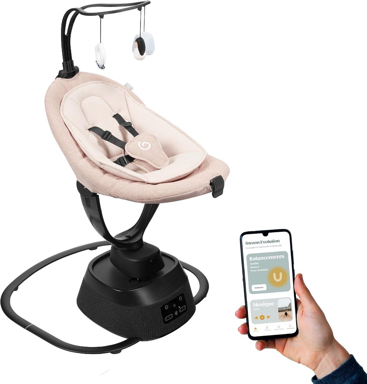 Test de la balancelle électrique Babymoov Swoon Evolution connecté