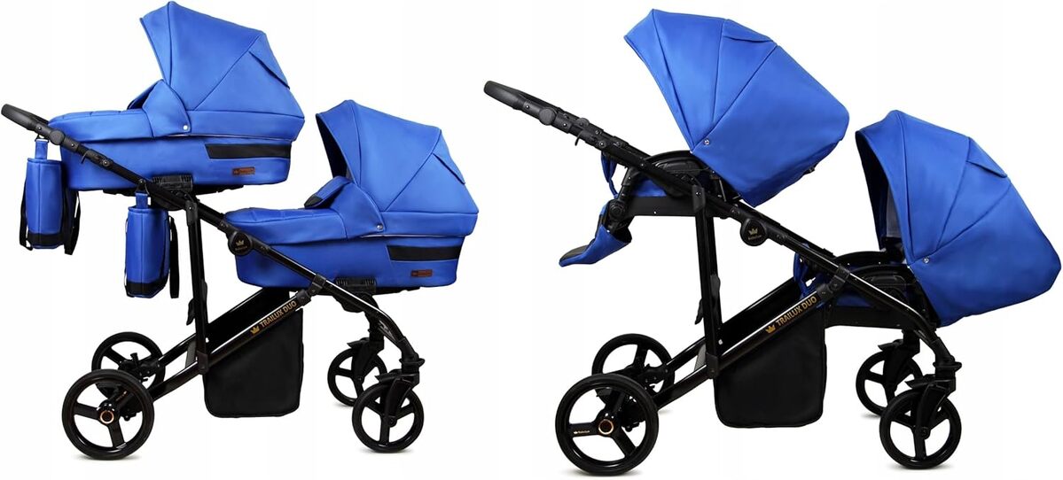 Test de la poussette jumeaux BabyLux® Sapphire 2 en 1