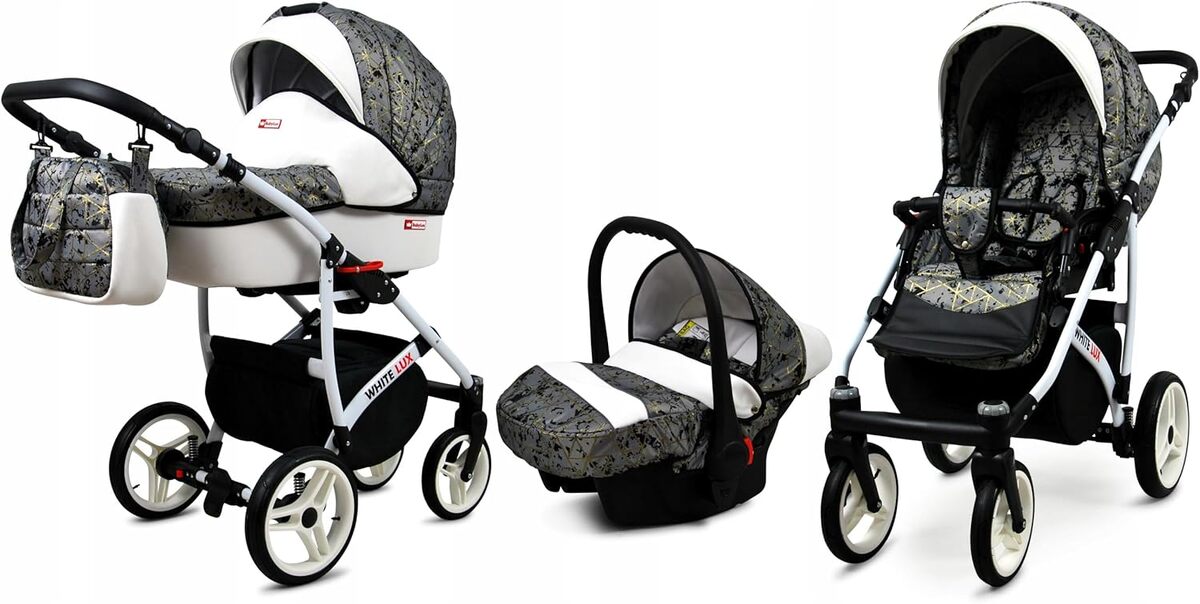 Test de la poussette combinée 3 en 1 BabyLux white lux