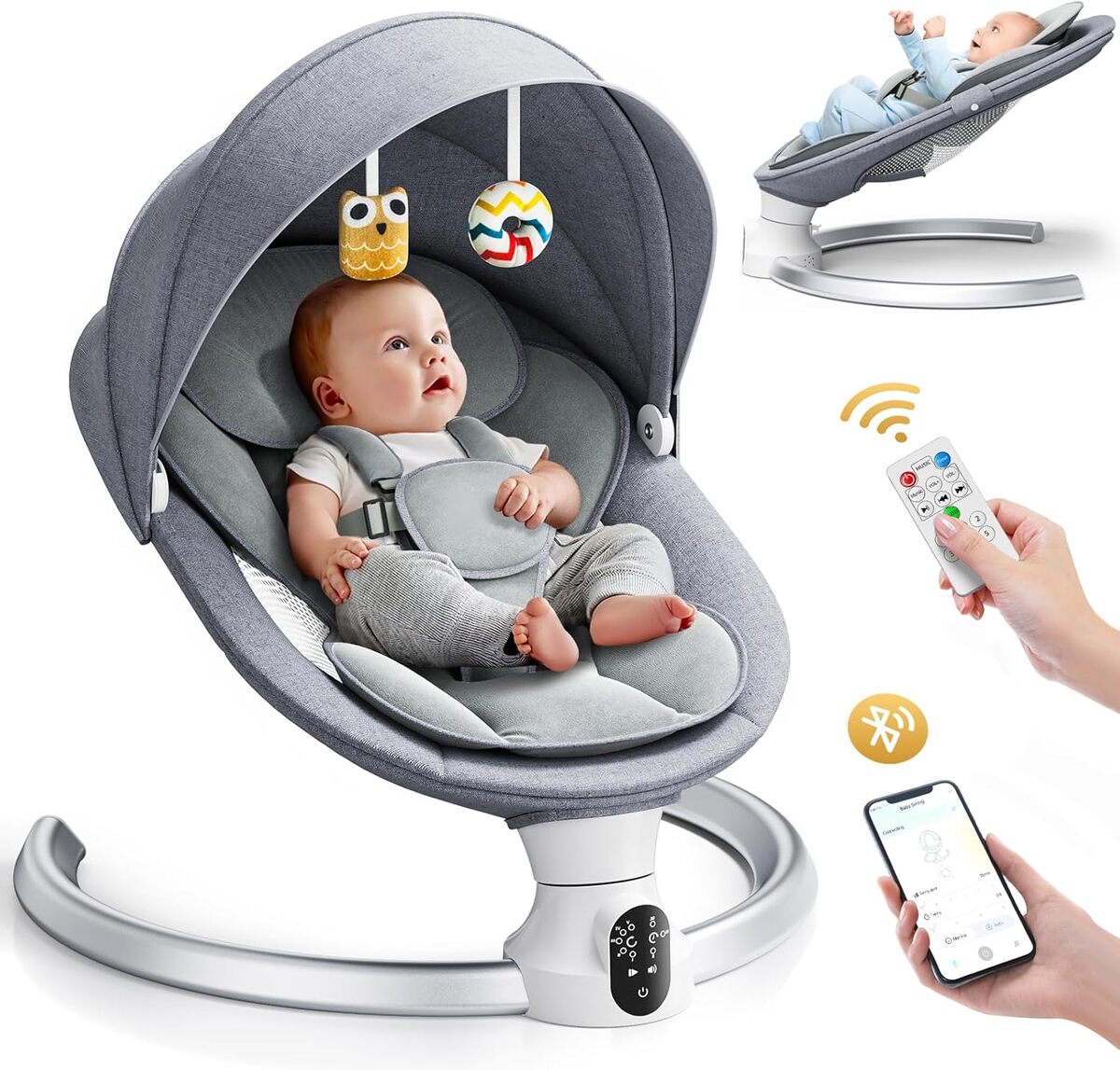 Test du transat électrique Ixdregan : balancelle pour bébé complète et sécurisée