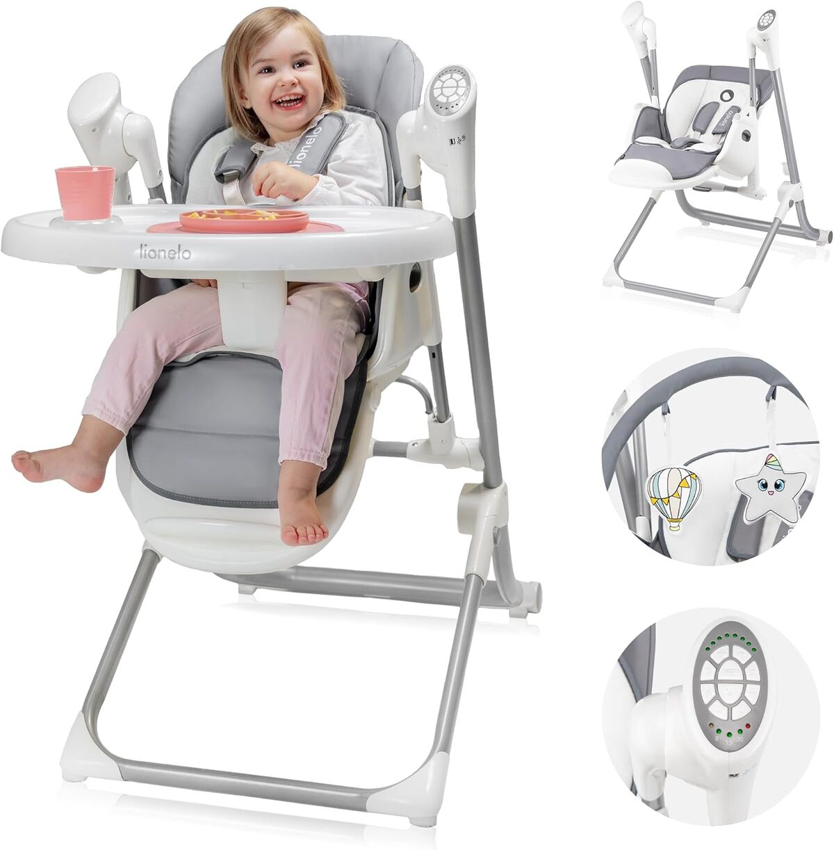 Test de la chaise haute bébé 2 en 1 LIONELO Niles