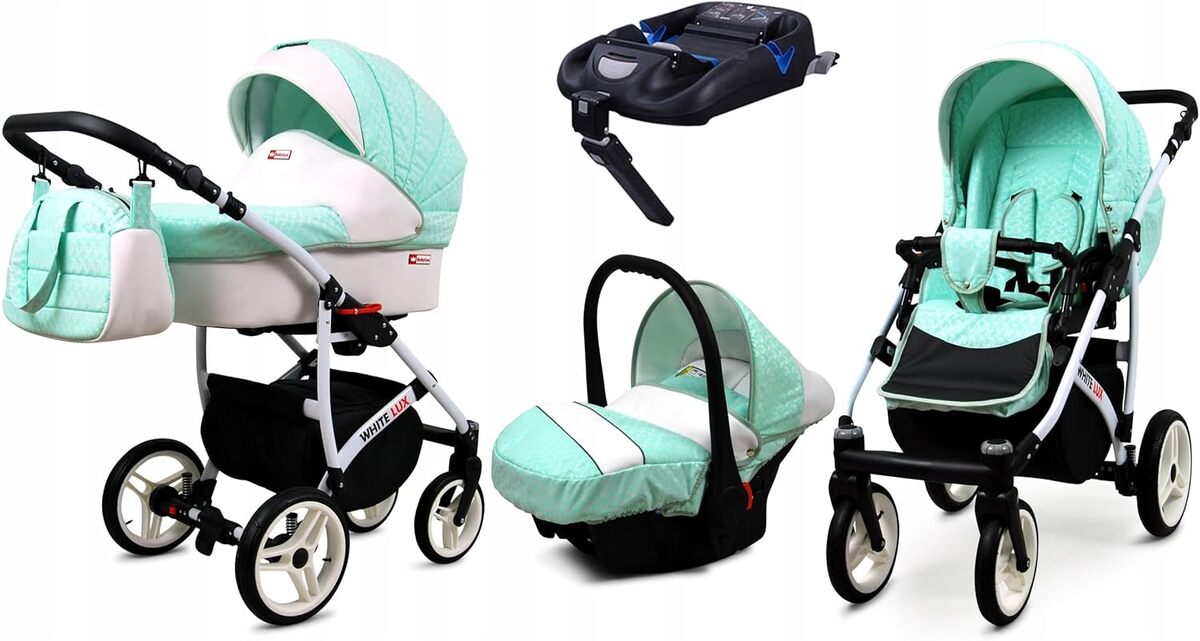 Test de la poussette combinée BabyLux White Lux 4 en 1
