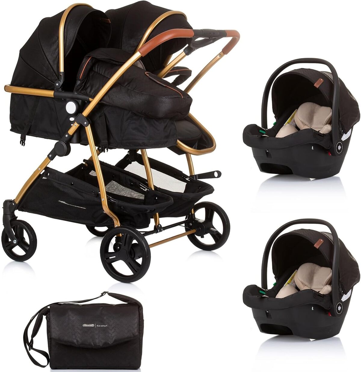 Test : duo Smart poussette jumeaux 79 cm avec cosy noir