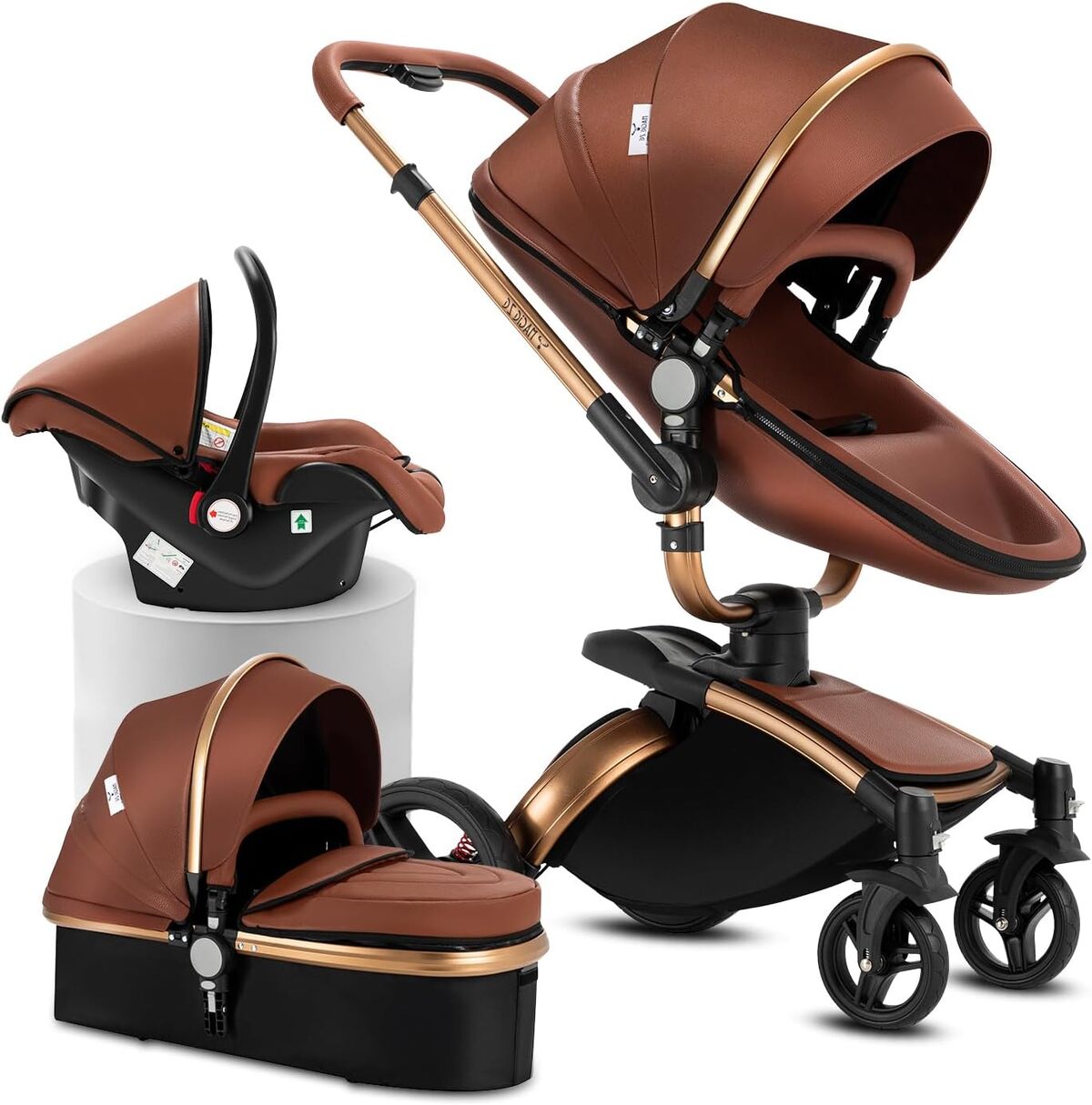 Test : poussette Reenborn 3 en 1 906 Brown, polyvalence et confort