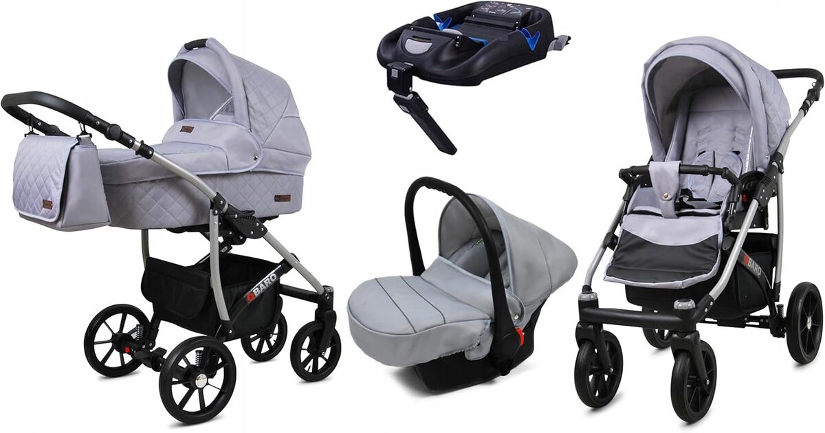 Test de la poussette combinée 4 en 1 BabyLux Qbaro : polyvalence à l'essai