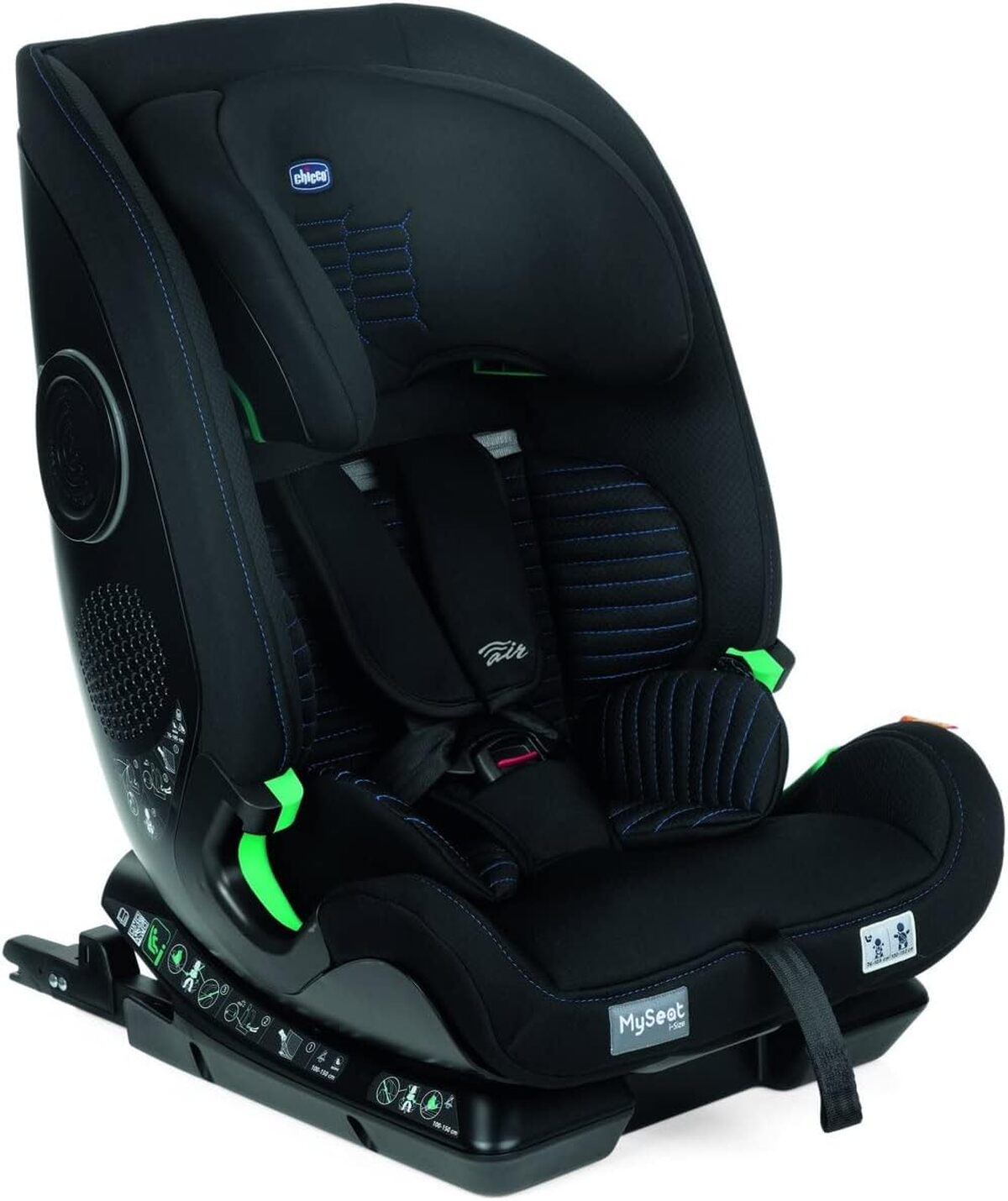 Test du siège auto Chicco Myseat I-Size Air Black Air Gr.1/2/3