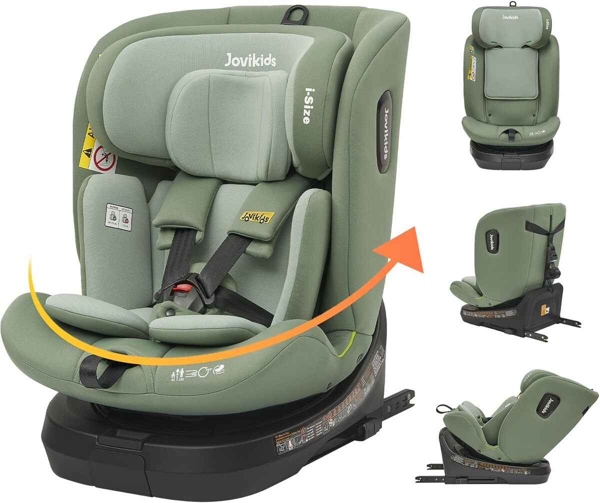 Test : jovikids siège auto pivotant 360° pour 0-12 ans
