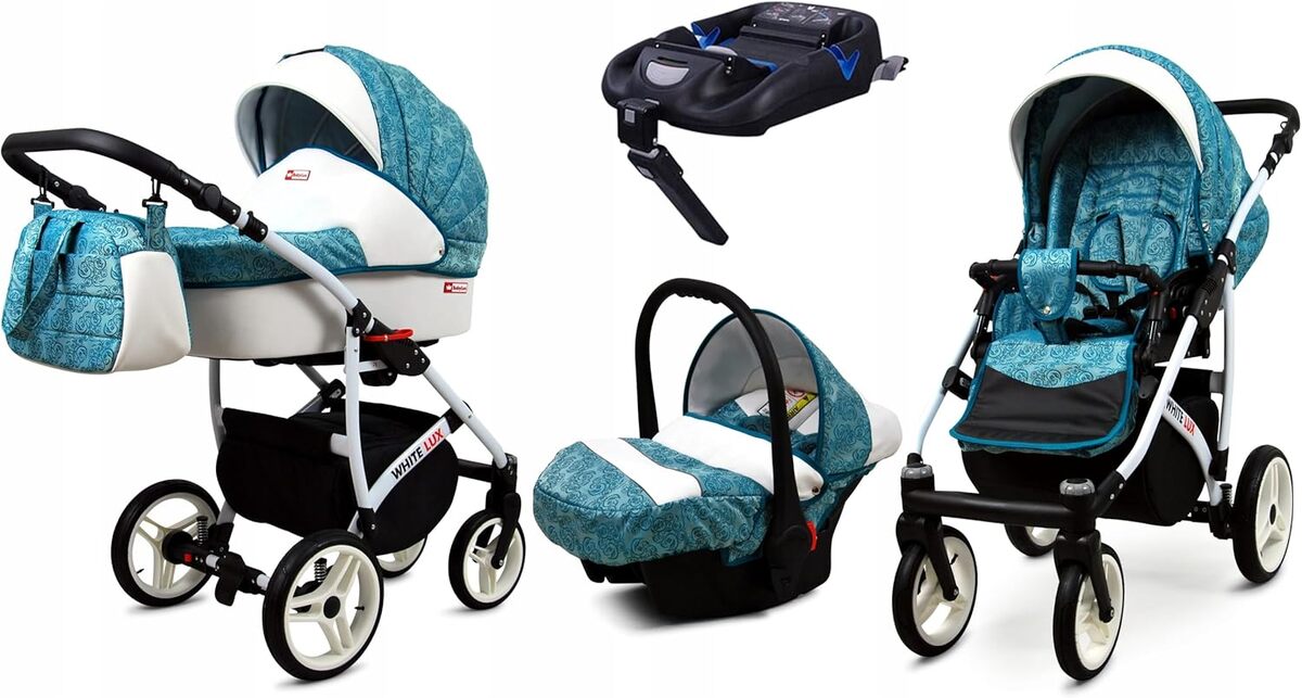 Test : poussette combinée 4 en 1 BabyLux White Lux