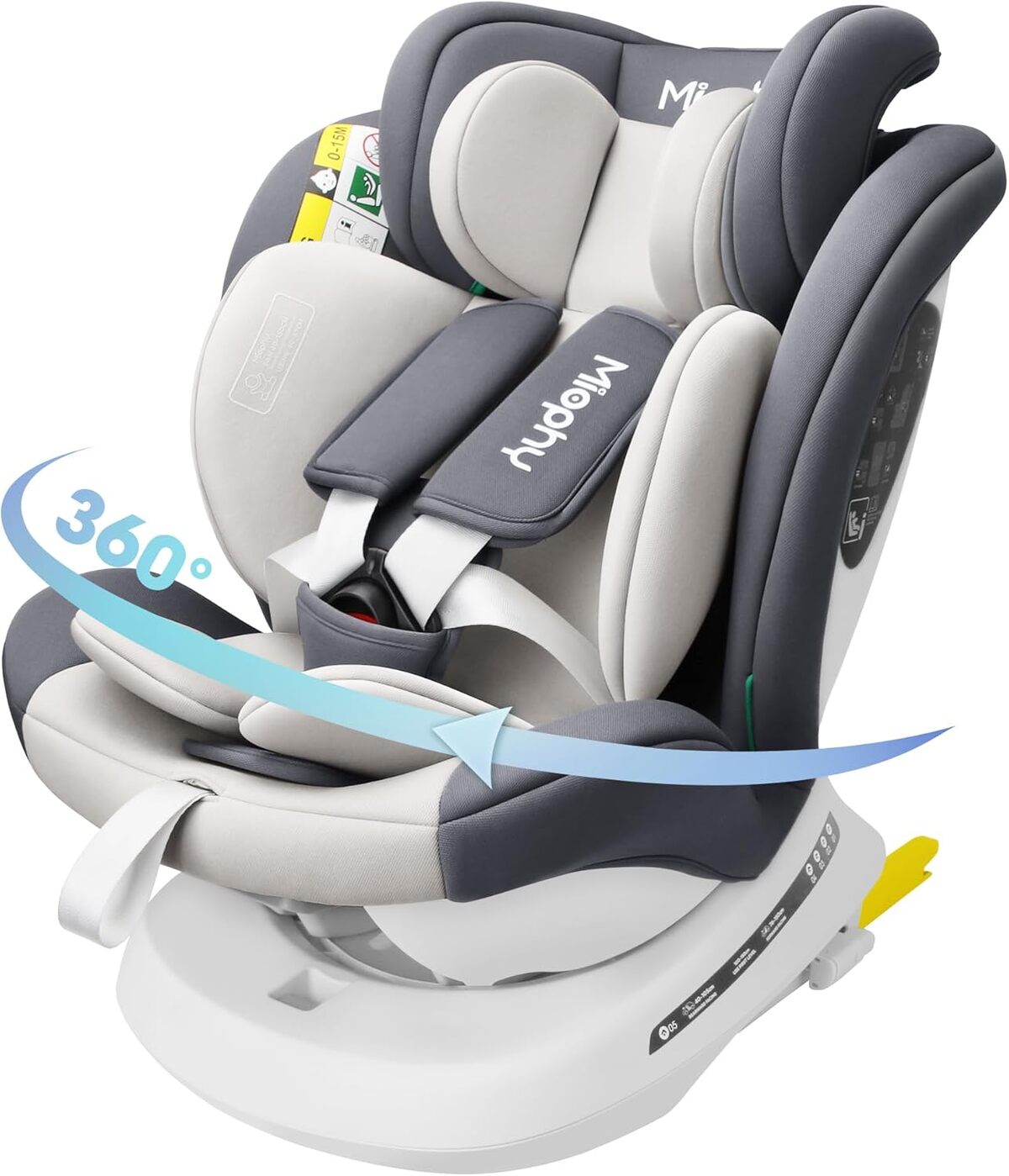 Test : miophy I-Size siège auto pivotant Isofix 360°