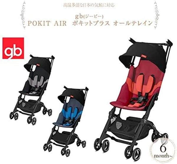 gb Gold Poussette Pockit+ All Terrain, Ultra-compacte, De 6 mois jusqu'à 22 kg (4 ans env.), Night Blue