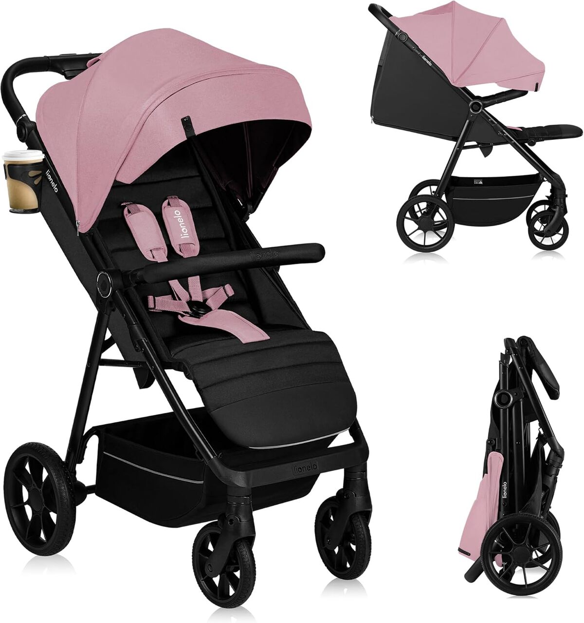 Test de la poussette canne Lionelo Mira (Pink) jusqu'à 22 kg