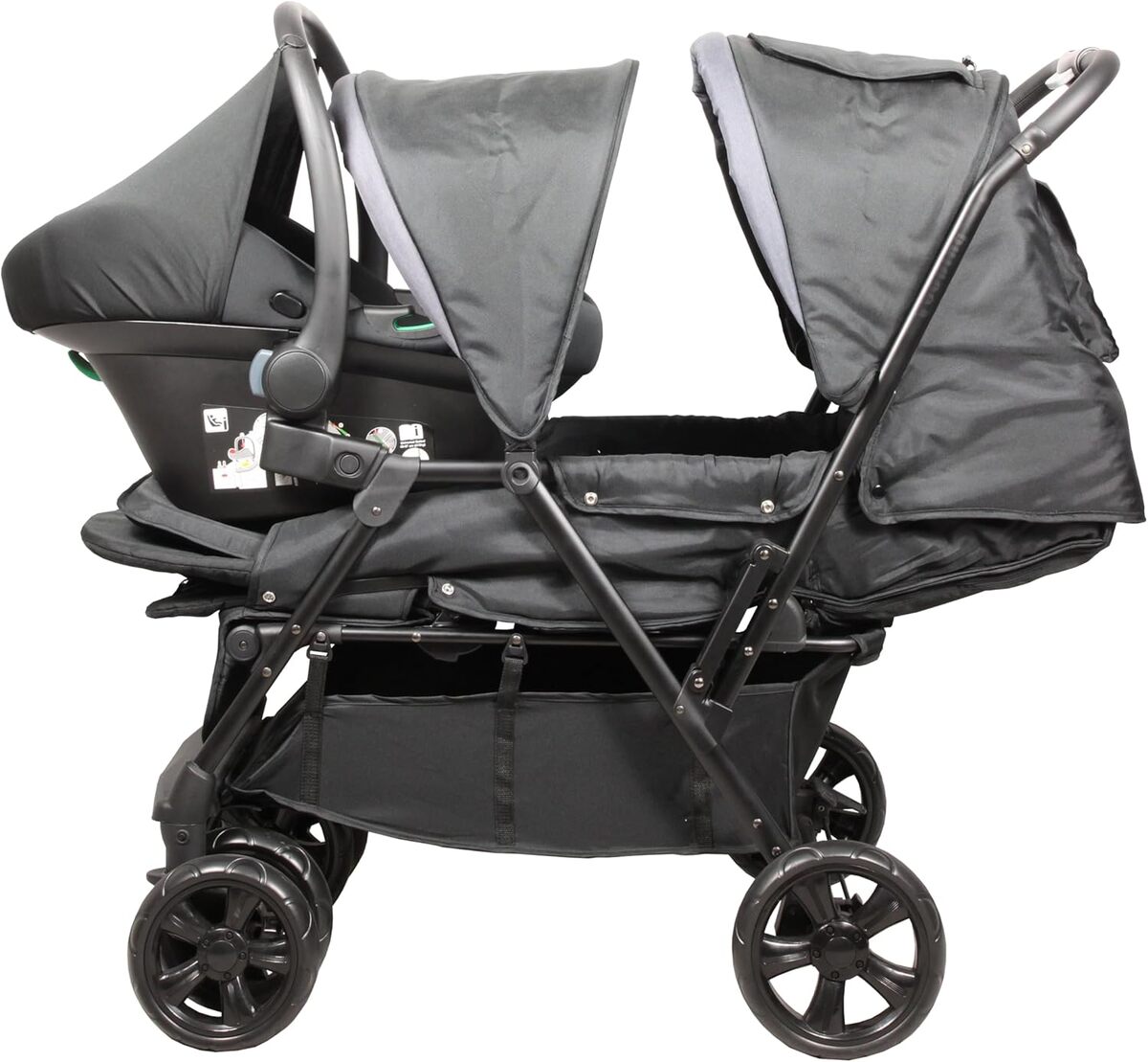 Test de la poussette double Bambisol 2-en-1 pour jumeaux i-Size