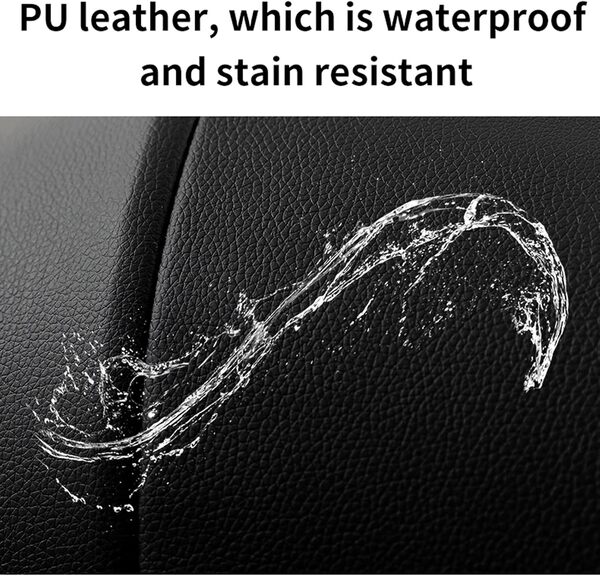 Prokoke Cuir PU Poussette 3 en 1, Poussette Bebe avec Conception Pliable en Un Clic, Poussette Combinée Réversible Deux Façons de Pousser, Poussette Citadine Alliage d'aluminium à Cadre (Khaki 518)