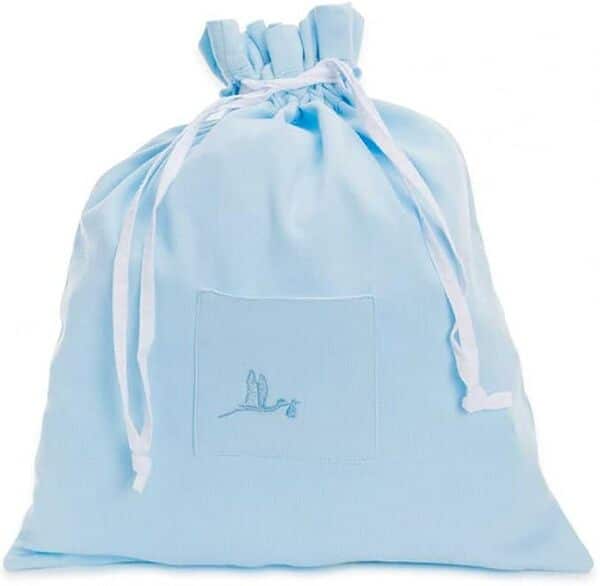 BebeDeParis - Coffret Bébé Personnalisé de Luxe pour Naissance garçon/fille, avec Nounours, Couverture, Drap de lit, Pochette de Change, Bavoir, Body et Pyjama (Bleu) - Idéal Cadeau de Nouveau-né