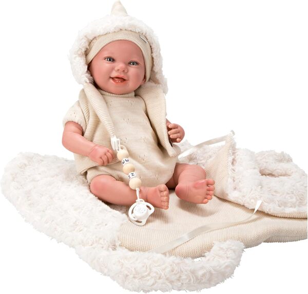 Arias Poupée Reborn 45 cm Diego avec Sac de Couchage 98118 Multicolore