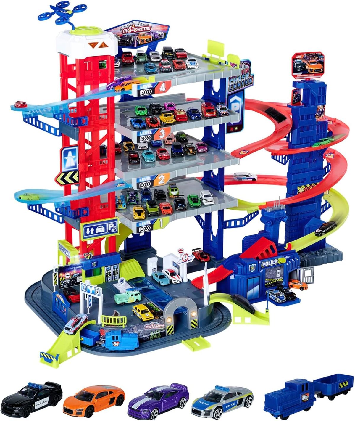 Test du Majorette Super Chase Center : parking 6 étages et chasse à la poursuite
