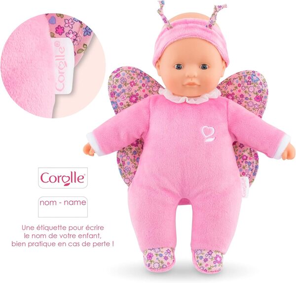 Corolle - Mon Doudou, Pti'CÅ“ur Papillon, 30cm, Dès 9 Mois, 9000100460