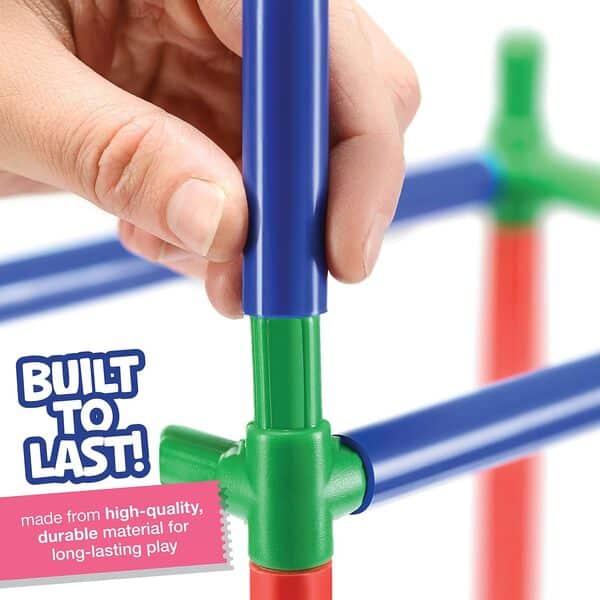 Kit de Construction de Fort pour Enfants - 510 pièces - Jouets créatifs pour garçons et Filles de 5, 6, 7, 8, 9, 10 Ans - Cadeaux, Jouets STEM, Tunnels, Tente de Jeu pour l'intérieur et l'extérieur