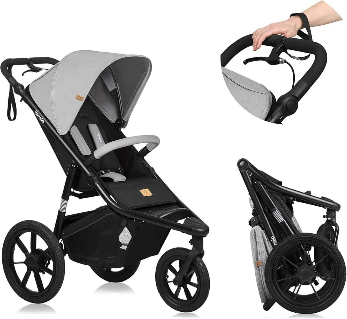 Test Lionelo Azura : poussette de jogging polyvalente 3 roues