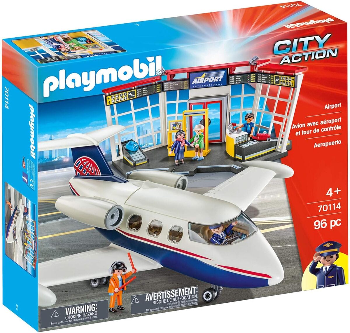 Test : playmobil City Action 70114, l'aéroport en 96 pièces