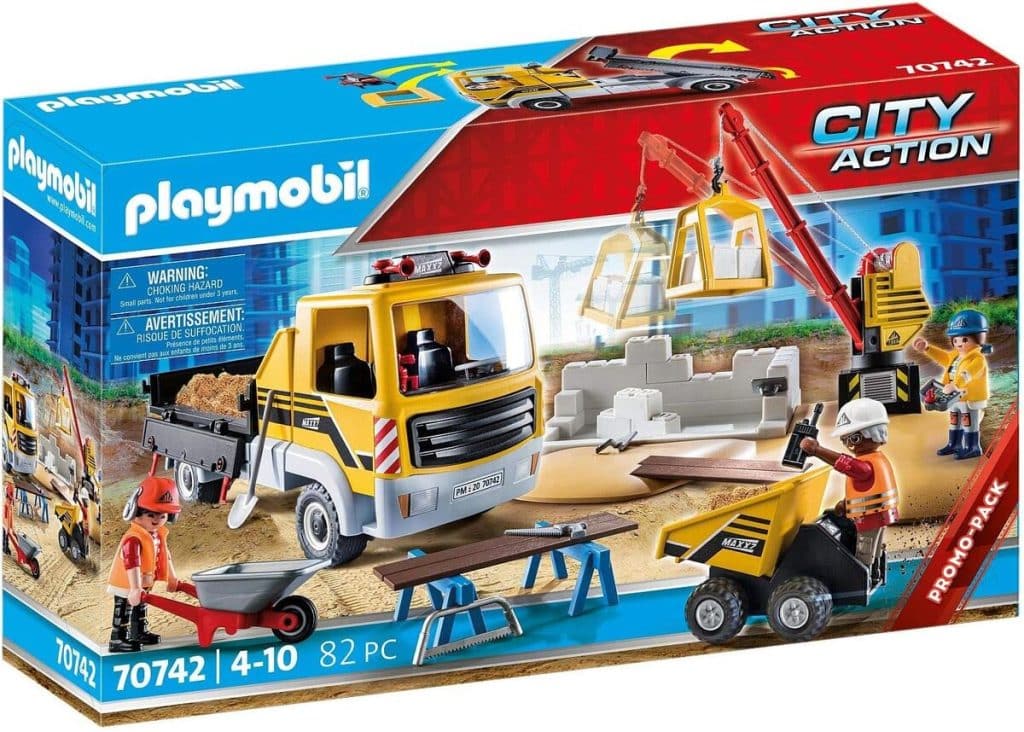 Test : playmobil City Action 70742 chantier et camionnette dès 4 ans