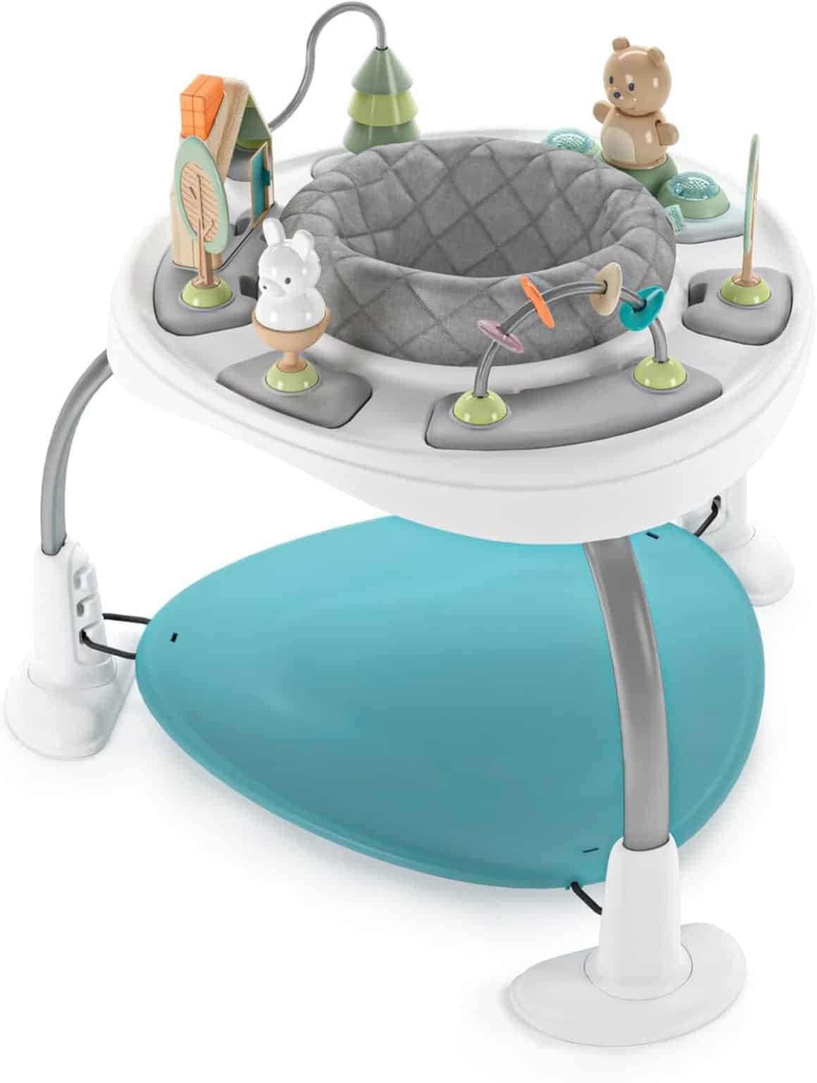 Caterbee Jouet Siège Auto Bébé – Rétroviseur + Centre D’Activités Arc, Thème Forêt, Dès 0 Mois