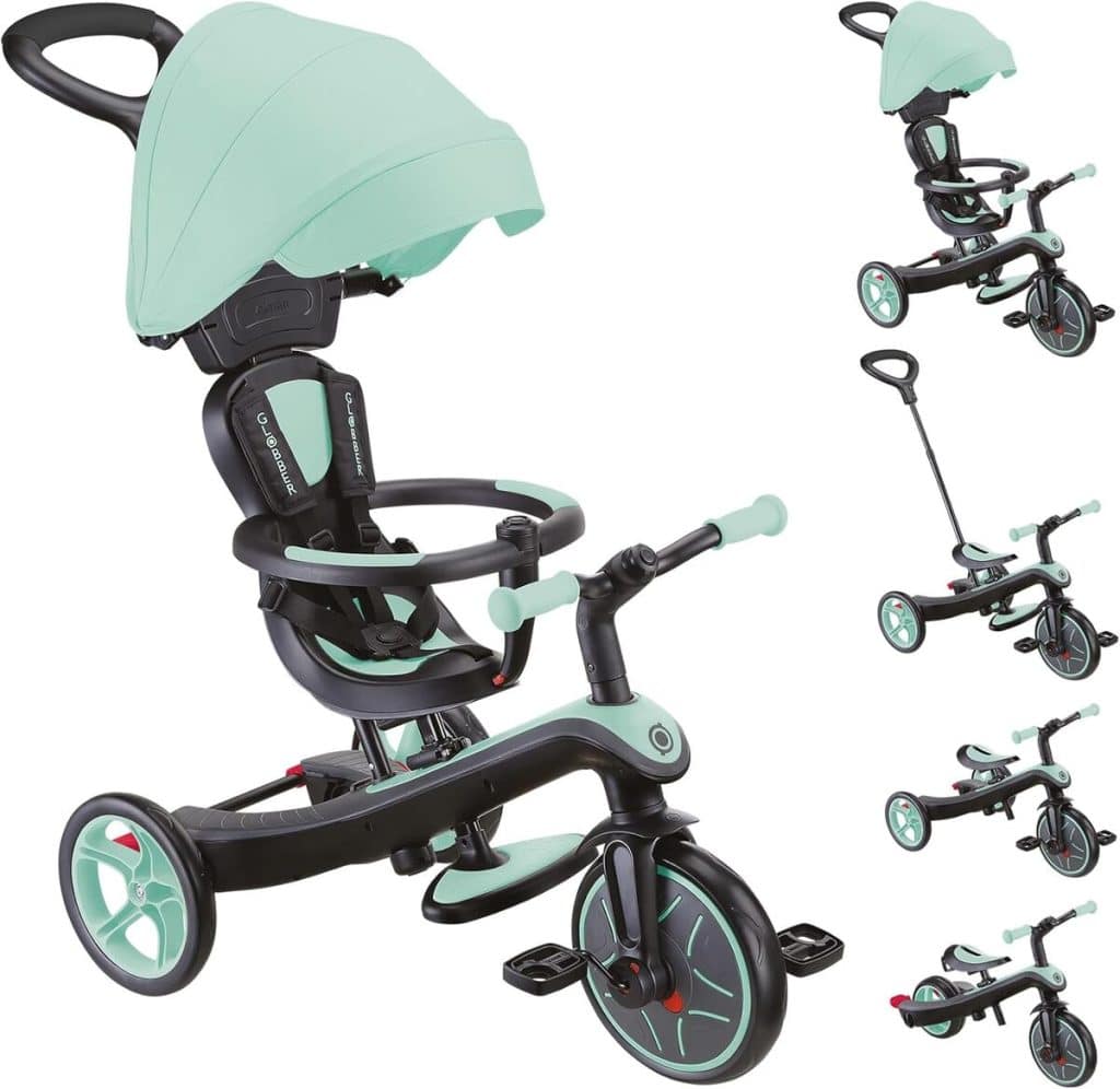 Test du tricycle évolutif Globber Explorer 4 en 1 : version menthe