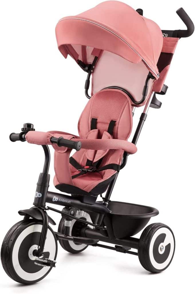 Test du tricycle évolutif Kinderkraft Aston : compact et pratique pour bébé