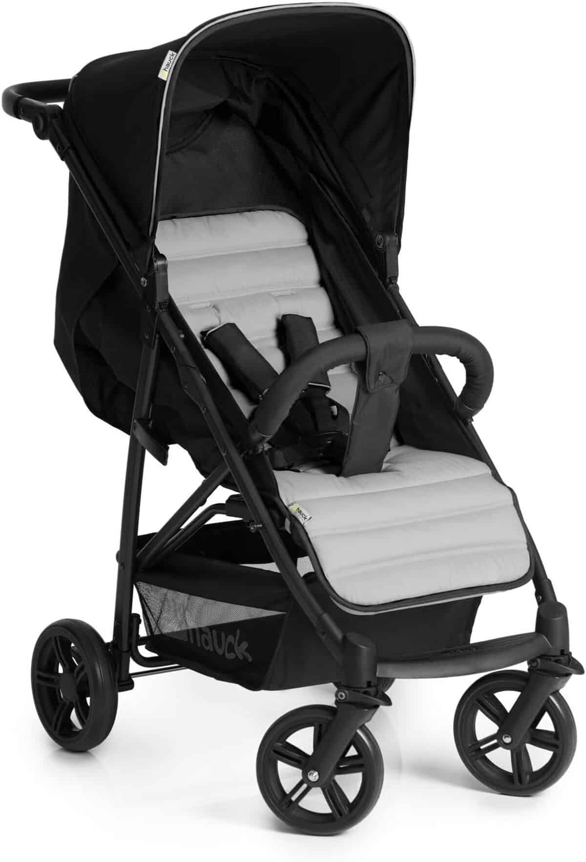 Test : poussette canne compacte Hauck Rapid 4 caviar silver, légère et pliable