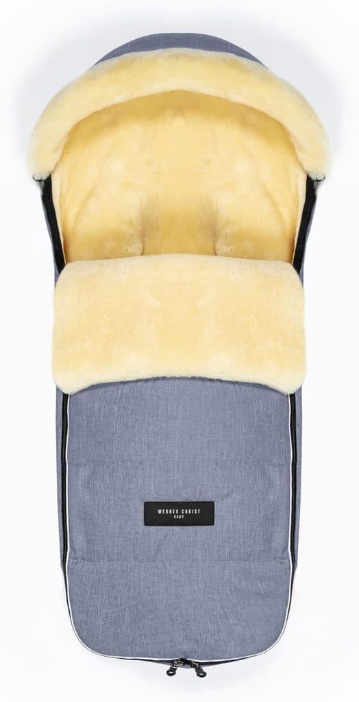 Test de la chancelière Werner Christ en peau d'agneau pour poussettes