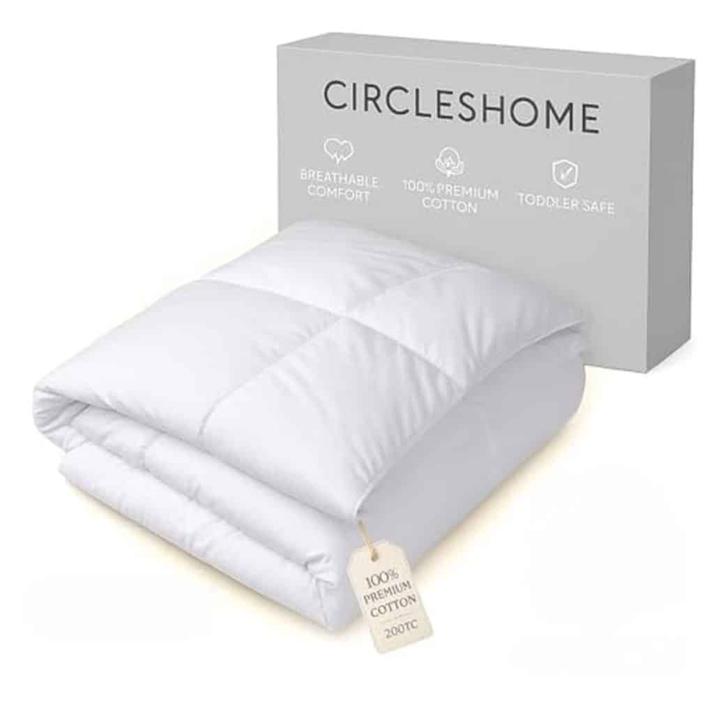 Test de la couette hypoallergénique CIRCLESHOME pour berceau