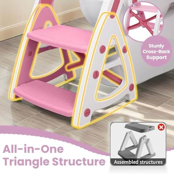 Découvrez notre test complet du siège de toilette d'apprentissage avec marchepied réglable modèle 2 en 1 : confort optimal pour les enfants et praticité pour les parents.